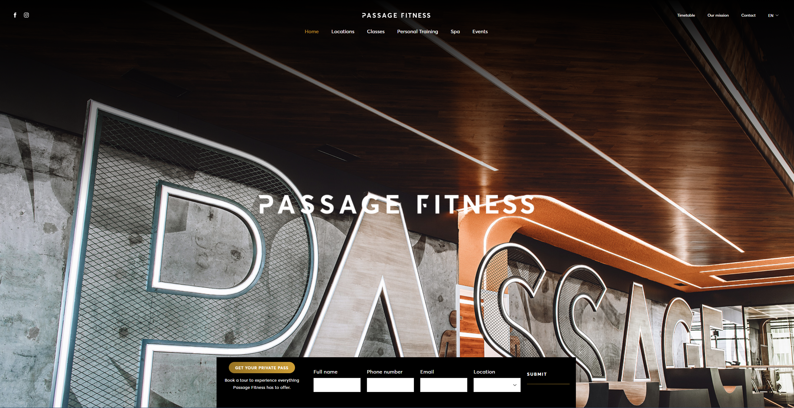 Boutique Gym Brand & Booking Site
